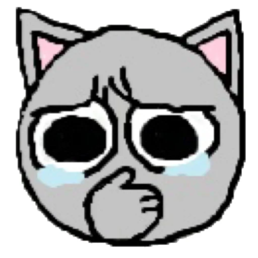 😭 Стикер «котики эмоджи» для Telegram