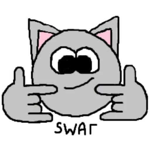 😏 Стикер «котики эмоджи» для Telegram