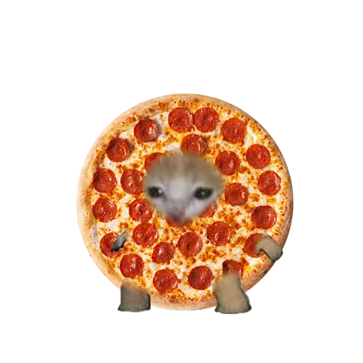 🍕 Стикер «котики овощи коты фрукты» для Telegram