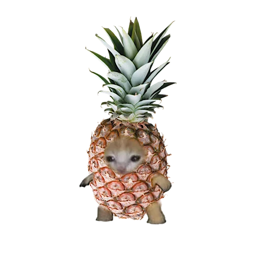 🍍 Стикер «котики овощи коты фрукты» для Telegram