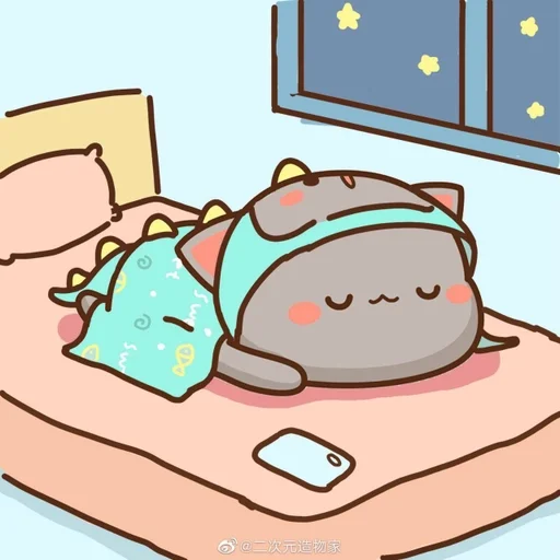 😴 Стикер «kotiki milme» для Telegram