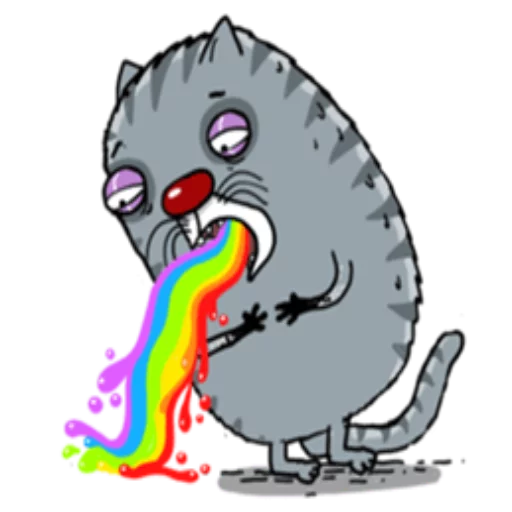 🤢 Стикер «Icky Cats» для Telegram