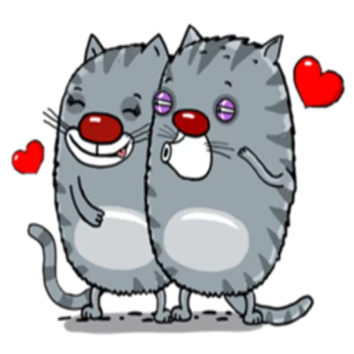 ❤️ Стикер «Icky Cats» для Telegram