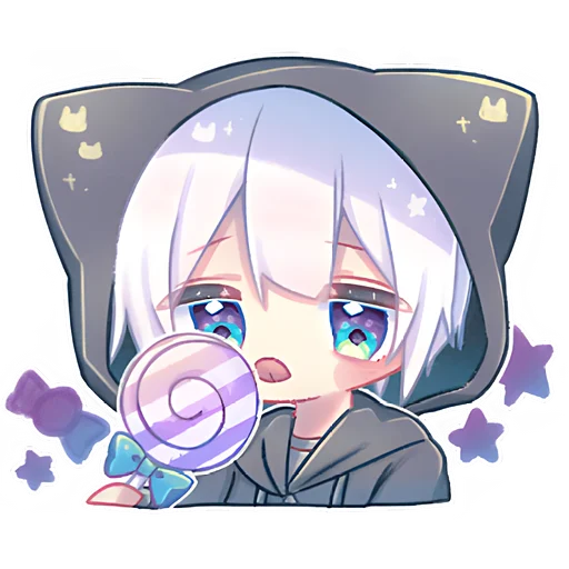 🍭 Стикер «Котик Паркер 3» для Telegram