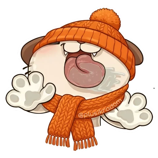 😜 Стикер «Котик из ВК в шапке» для Telegram