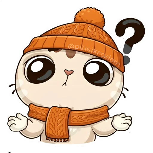🤨 Стикер «Котик из ВК в шапке» для Telegram