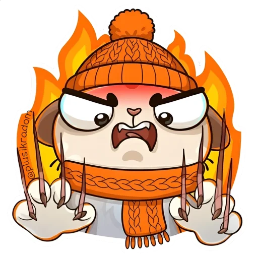 🔥 Стикер «Котик из ВК в шапке» для Telegram