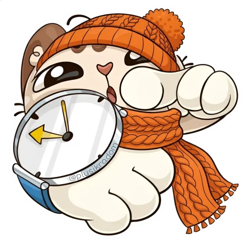 ⏳ Стикер «Котик из ВК в шапке» для Telegram