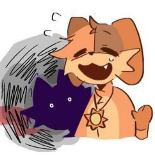 😡 Стикер «Кот и пес» для Telegram