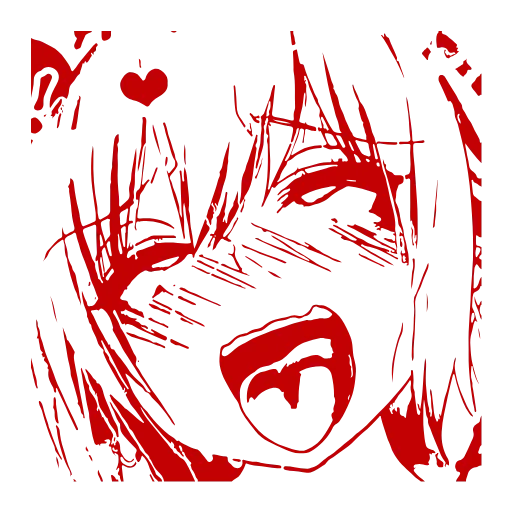 Стикер 48 Ahegao Adapt