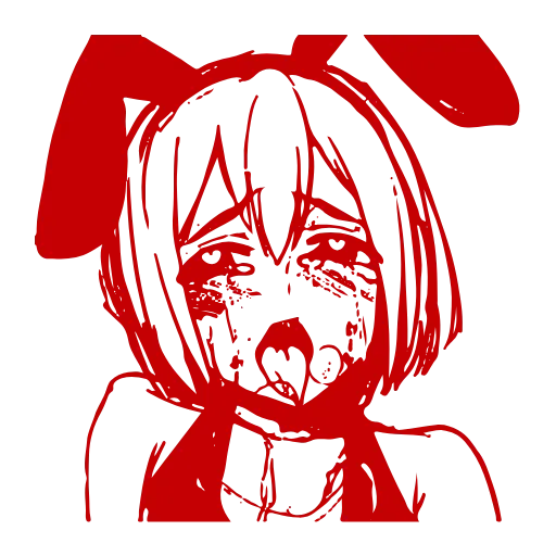 Стикер 4 Ahegao Adapt