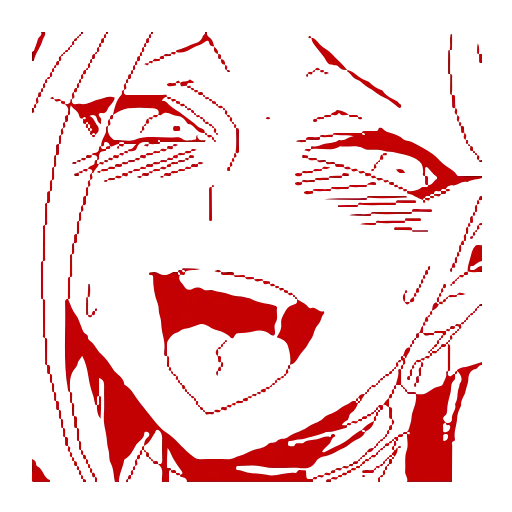 Стикер 32 Ahegao Adapt