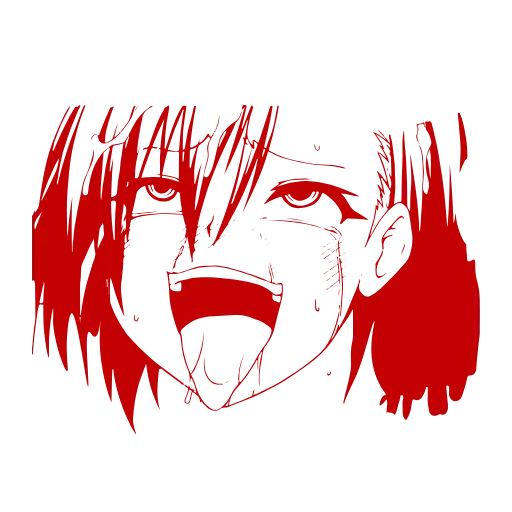 Стикер 35 Ahegao Adapt