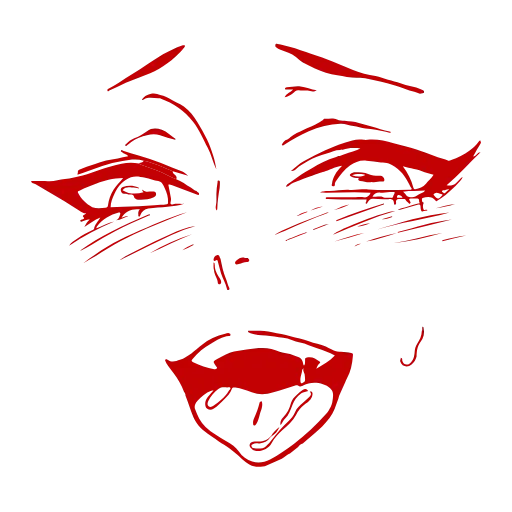 Стикер 58 Ahegao Adapt