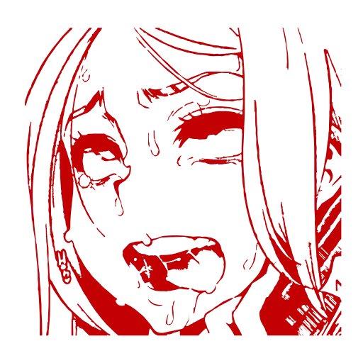 Стикер 30 Ahegao Adapt