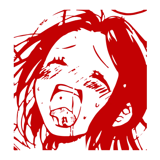 Стикер 55 Ahegao Adapt