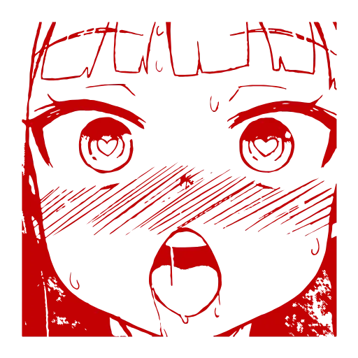 Стикер 21 Ahegao Adapt