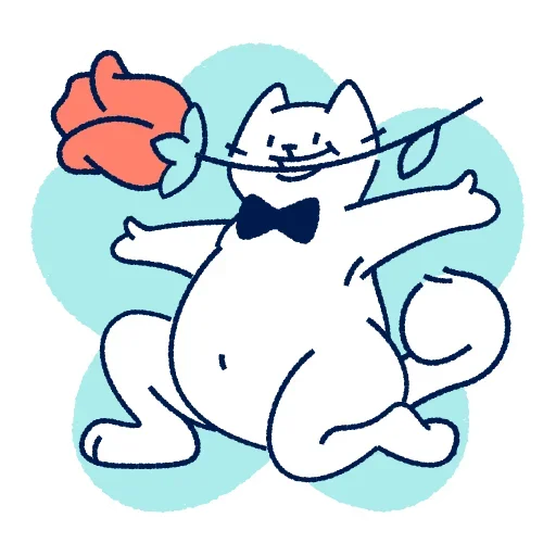 🌹 Стикер «Кот Макс» для Telegram
