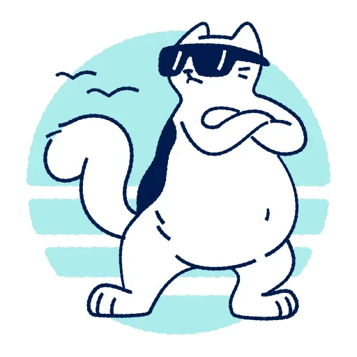 😎 Стикер «Кот Макс» для Telegram