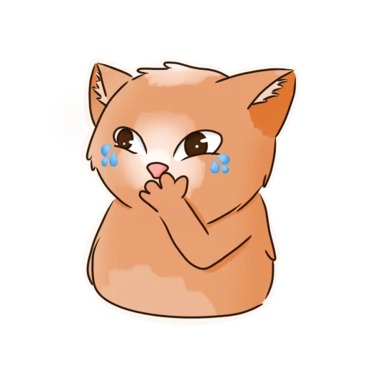 😂 Стикер «Котик Миша» для Telegram