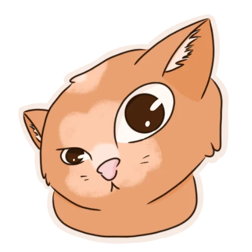 🤨 Стикер «Котик Миша» для Telegram