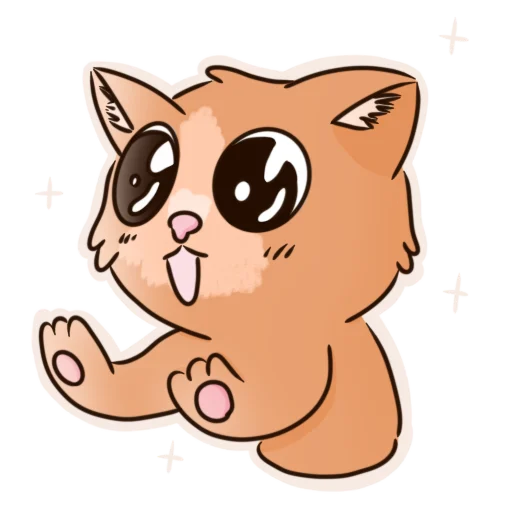 🤩 Стикер «Котик Миша» для Telegram