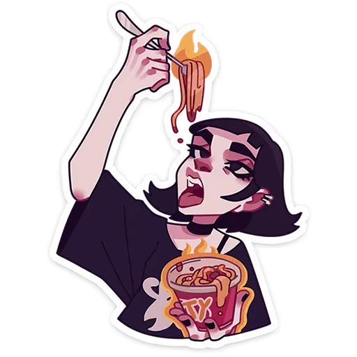 🍜 Стикер «Кортни» для Telegram