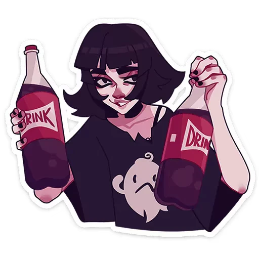 🧃 Стикер «Кортни» для Telegram