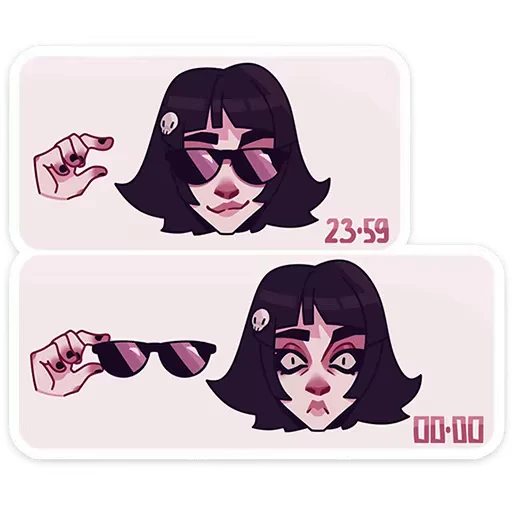 🫨 Стикер «Кортни» для Telegram
