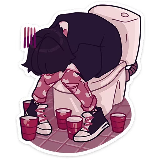 🚽 Стикер «Кортни» для Telegram
