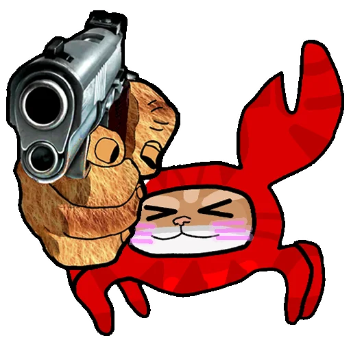 🔫 Стикер «Котокрабыш» для Telegram