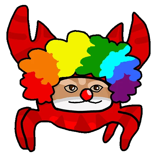 🤡 Стикер «Котокрабыш» для Telegram