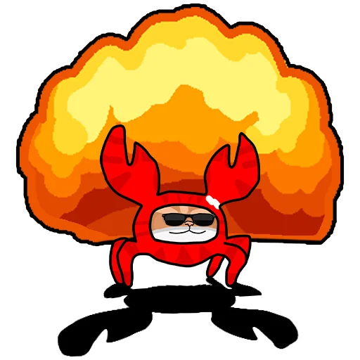 💥 Стикер «Котокрабыш» для Telegram
