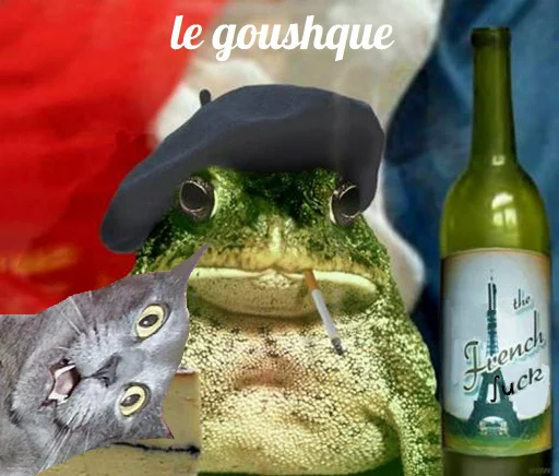 🐸 Стикер «memy pró kotov (po rzhatí)» для Telegram