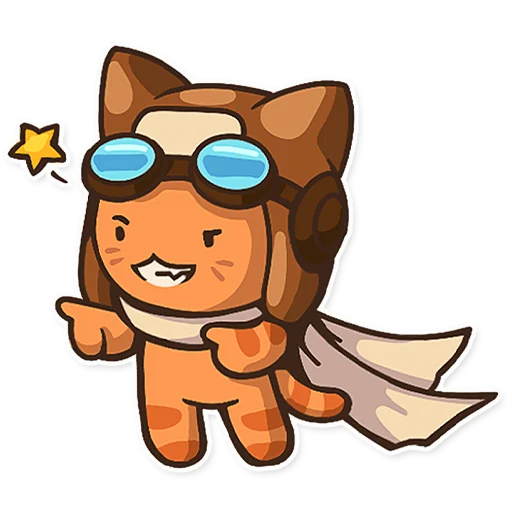 👍 Стикер «kot.pilot» для Telegram