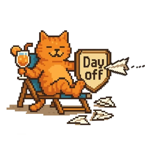 🍹 Стикер «Кот» для Telegram