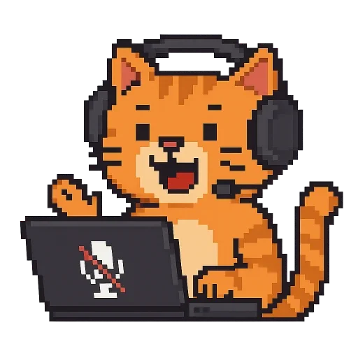🎤 Стикер «Кот» для Telegram