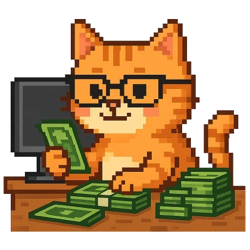 💵 Стикер «Кот» для Telegram