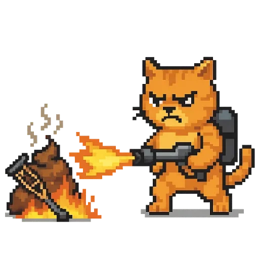 👿 Стикер «Кот» для Telegram
