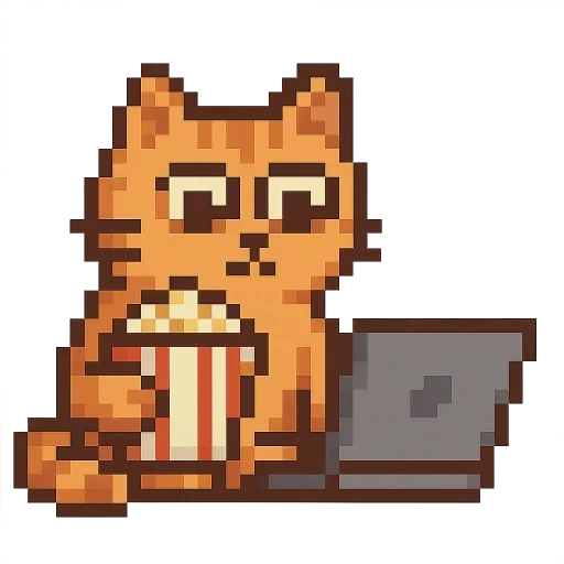 🍿 Стикер «Кот» для Telegram