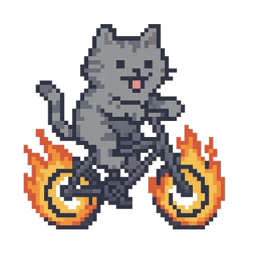 🚴 Стикер «Кот» для Telegram