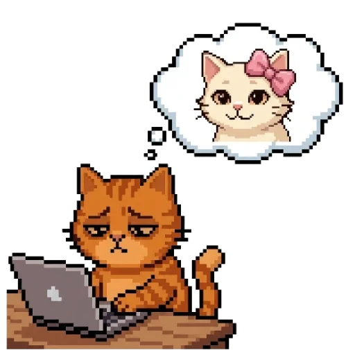 😻 Стикер «Кот» для Telegram