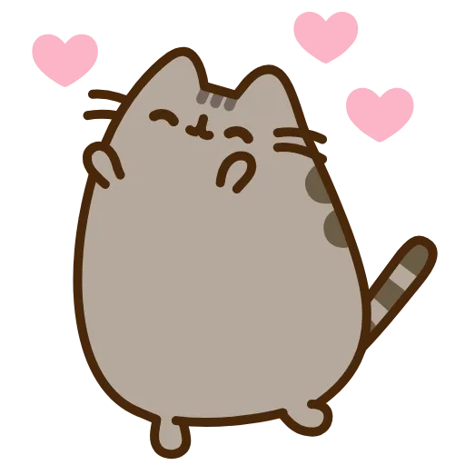 🥰 Стикер «Кот Пушин» для Telegram