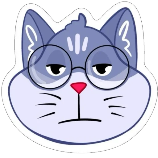 🫥 Стикер «Кот Ученый» для Telegram
