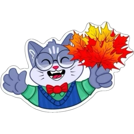 😁 Стикер «Кот Ученый» для Telegram