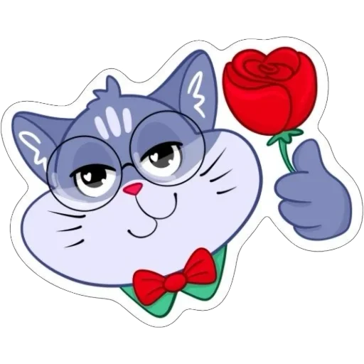 😏 Стикер «Кот Ученый» для Telegram