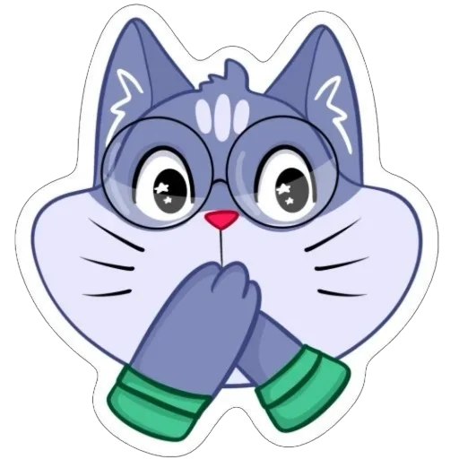 😱 Стикер «Кот Ученый» для Telegram