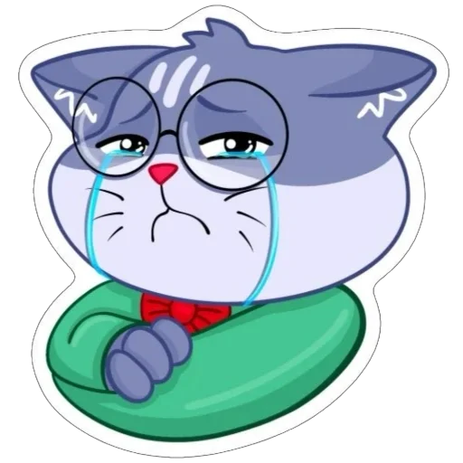 😞 Стикер «Кот Ученый» для Telegram