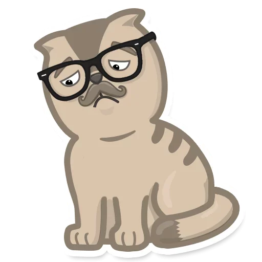 😫 Стикер «Smartypants» для Telegram