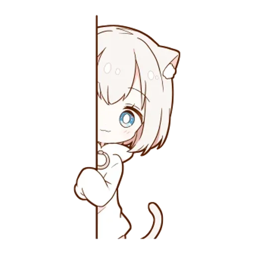 🌟 Стикер «Котя тян» для Telegram